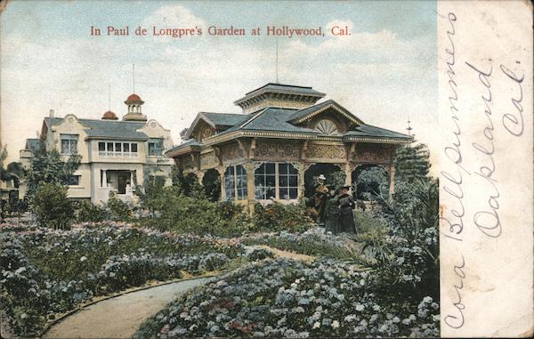 In Paul de Longpre’s Gardens Hollywood California