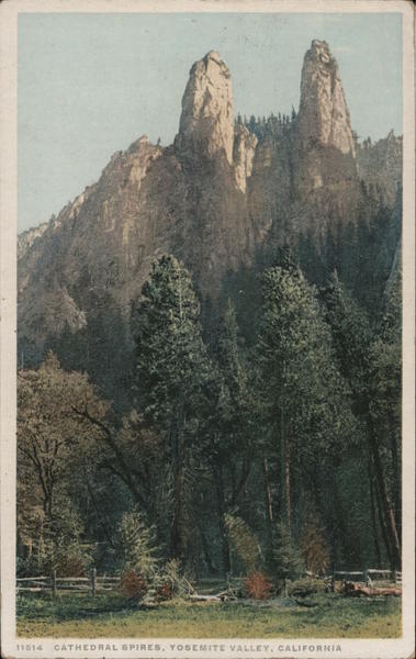 Cathedral Spires Yosemite Valley California