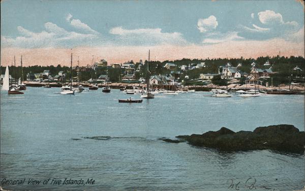 General View of Five Islands Maine