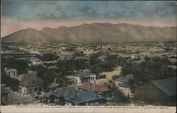 View Looking North Showing Catalina Mountains Tucson Arizona