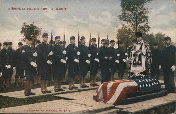 A Burial at Soldiers Home Milwaukee Wisconsin