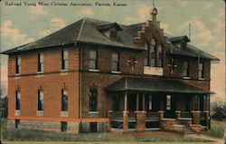 Railroad Young Mens Christian Association Parsons, KS Postcard Postcard Postcard