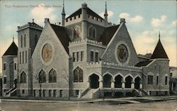 First Presbyterian Church Parsons, KS Postcard Postcard Postcard