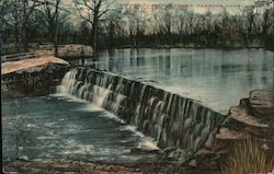 The Dam, Labetle Creek Parsons, KS Postcard Postcard Postcard