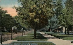 Residential Section Newton, KS Postcard Postcard Postcard