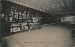 Section View of Lobby - The Madison Postcard