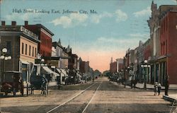 High Street Looking East Postcard