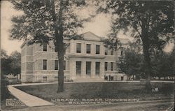 Library, Baker University Postcard