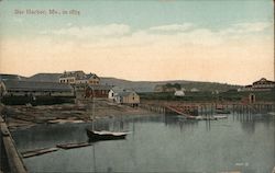 1874 View of Bar Harbor Maine Postcard Postcard Postcard