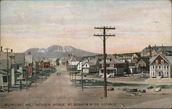 Katahdin Avenue, Mt. Katahdin in the Distance Millinocket, ME Postcard Postcard Postcard