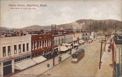 Heron Street - From Roof of Finch Building Postcard