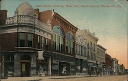 Main Street, Looking West from Public Square Shelbyville, KY Postcard Postcard Postcard