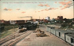 Birds' Eye View of Wholesale District Postcard