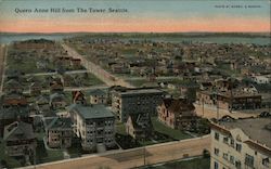 Queen Ann Hill from The Tower Postcard