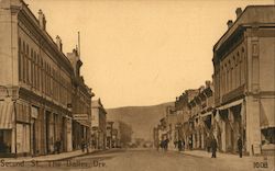 Looking Along Second Street Postcard