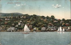 Water View Sausalito, CA Postcard