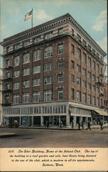 The Siler Building, Home of the Island Club Postcard