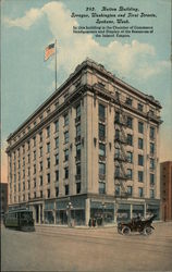 Hutton Building - Sprague, Washington and First Streets Spokane, WA Postcard Postcard Postcard