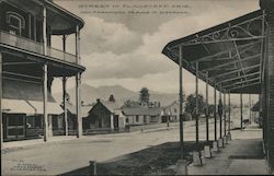 Street with San Francisco Streets in the Distance Flagstaff, AZ B. Hock Postcard Postcard Postcard