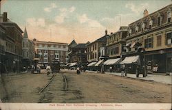 Park Street from Railroad Crossing Postcard