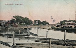 Oconto River Wisconsin Postcard Postcard Postcard