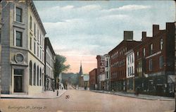 College Street Burlington, VT Postcard Postcard Postcard