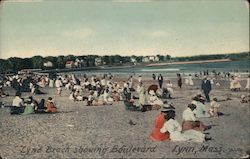 Lynn Beach Showing Boulevard Massachusetts Postcard Postcard Postcard