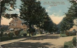 National Soldier’s Home, Quatermaster’s Residence and Avenue looking north Postcard