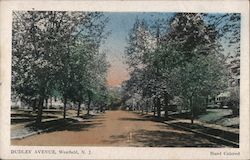 Dudley Avenue Westfield, NJ Postcard Postcard Postcard