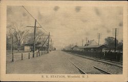 Railroad Station Westfield, NJ Postcard Postcard Postcard