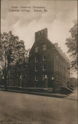 Gates Memorial Dormitory, Lafayette College Postcard