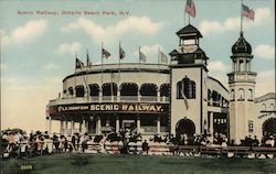 Scenic Railway, Ontario Beach Park Postcard