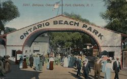 Entrance, Ontario Beach Park Postcard