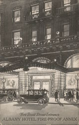 Albany Hotel Fire-Proof Annex, New Stout Street Entrance Postcard