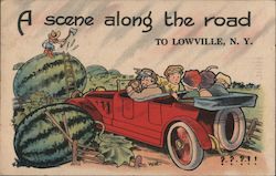 A Scene Along the Road Postcard