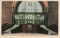 The New York Central Lines Depot, Entrance to Waiting Room from Central Avenue Rochester, NY Postcard Postcard Postcard