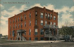 Lake Park Hotel Madison, SD Postcard Postcard Postcard