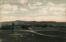 Ramona Home, General View Showing the Chapel and Sheep Shearing Sheds Postcard