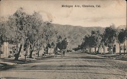 Michigan Ave. Glendora, CA Postcard Postcard Postcard
