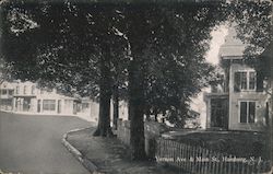 Vernon Avenue and Main Street Hamburg, NJ Postcard Postcard Postcard