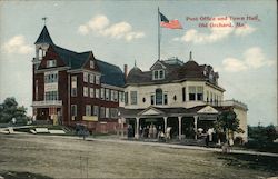 Post Office and Town Hall Postcard