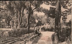 Entrance to Merrick Park Postcard