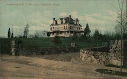 Residence at E. Dr. Bancroft Hopedale, MA Postcard Postcard Postcard