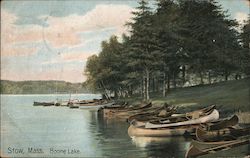 Boone Lake Stow, MA Postcard Postcard Postcard