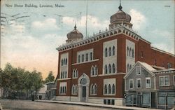 New Shrine Building Lewiston, ME Postcard Postcard Postcard