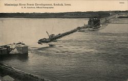 Mississippi River Power Developemtn Keokuk, IA H.M. Anschutz, Offical Photographer Postcard Postcard Postcard