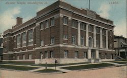 Masonic Temple Bloomington, IL Postcard Postcard Postcard