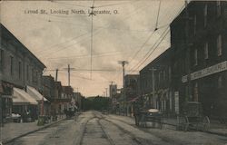 D Road Street, Looking North Lancaster, OH Postcard Postcard Postcard