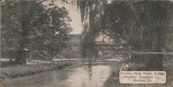 Hershey Park Rustic Bridge, Hershey Chocolate Co. Postcard