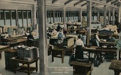 Section of Bindery - Gospel Trumpet Company Anderson, IN Postcard Postcard Postcard